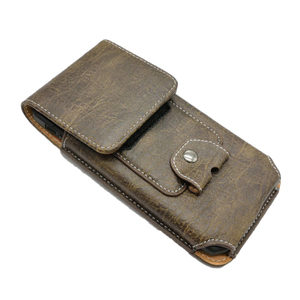 ซองหนังใส่โทรศัพท์มือถือแบบขายส่ง พร้อมคลิปหนีบเข็มขัด ช่องใส่บัตรเครดิต สำหรับ iPhone 17 Pro Max กระเป๋าคาดเอวสำหรับผู้ชาย-สีน้ำตาล - Product Image 2