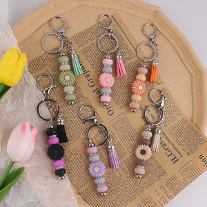 Commerce électronique transfrontalier Ins Daisy Porte-clés en gel <span class=keywords><strong>de</strong></span> silice, sac pour téléphone portable, pendentif, pendentif à pompon - Product Image 1