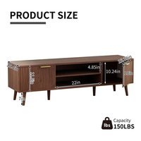 Meuble TV pratique en bois massif pour téléviseurs de 50 à 60 pouces, design européen moderne, console de rangement pour salon, meuble de maison