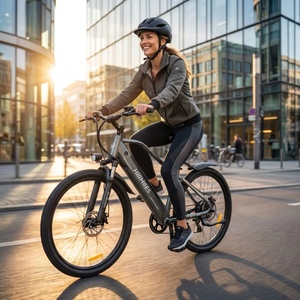 Bicicleta Eléctrica con Cuadro Ajustable y Cómodo, 250W, HillMiles MileTrail 1, Batería de 36V 13Ah, 26 Pulgadas, para Ciudad, Montaña y Senderos, Disponible en la UE - Product Image 1