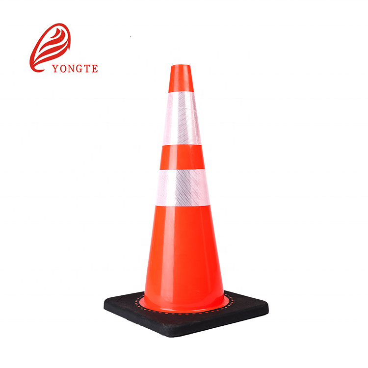 Оранжевые гибкие светоотражающие дорожные конусы из ПВХ, 18/28/36 дюймов