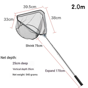 Kính thiên văn định vị tam giác tích hợp thép không gỉ hạ cánh <span class=keywords><strong>Net</strong></span> ngoài trời di động tự động gấp Lưới Đánh Cá - Product Image 4