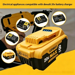 Batterie de perceuse rechargeable au lithium-ion 20V 4Ah, compatible avec DCB180 DCB181 DCB182 DCB183 DCB184 DCB185 DCB201 DCB201-2 DCB200 - Product Image 4