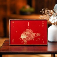 Table de présentation en laiton et bois massif pour décorations d'intérieur, style chinois, design abstrait, respectueux de l'environnement, idéal pour offrir aux aînés