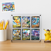 Vitrine de présentation rectangulaire moderne en acrylique transparent avec couvercle magnétique robuste pour rangement de boosters UPC SPC SGS