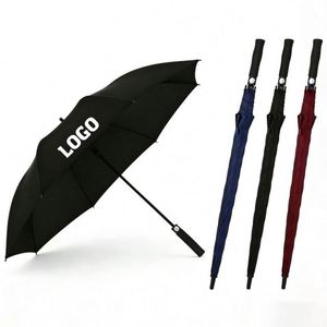 Wholesale Color Manual Open Sunshade Fiberglass <b>Large</b> Design Windproof Golf <b>Umbrella</b> With Logo - Product Image 1