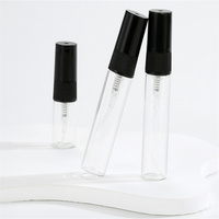 Vente en gros de flacons pulvérisateurs en verre rechargeables 1ml 2ml 3ml 5ml 10ml, atomiseurs de parfum anti-fuite à brume ultra fine pour le voyage