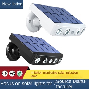 Applique murale à induction solaire pour l'extérieur étanche, adaptée à l'arrière-cour, jardin, cour, porte, garage, réverbère - Product Image 4