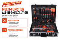FIXMAN Juego de Herramientas Manuales Multiusos de 141 Piezas, Kit de Herramientas para Reparaciones del Hogar, Juego de Herramientas de Mantenimiento para Bricolaje, Kit de Herramientas Mecánicas MT141B