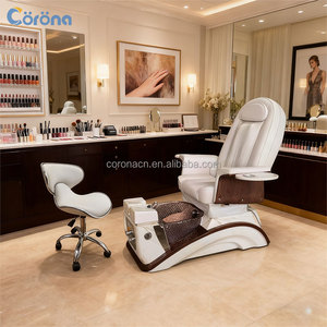 Cómoda Silla de <span class=keywords><strong>Spa</strong></span> para Pedicura con Hidromasaje sin Tuberías, Masaje Eléctrico con Sistema de Drenaje Automático para Salón de Uñas - Product Image 2