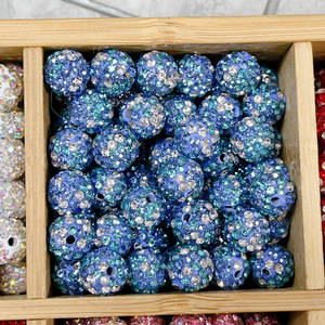 Perline in Resina con Strass da 10mm all'Ingrosso, Perline di Cristallo per Gioielli Fai-da-Te, Perline Distanziatrici - Product Image 4