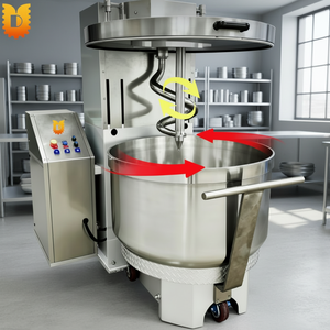 Mezcladora Espiral <span class=keywords><strong>de</strong></span> Alta Resistencia <span class=keywords><strong>con</strong></span> Elevación Eléctrica y Tazón Desmontable, Máquina para Mezclar Harina y <span class=keywords><strong>Levadura</strong></span> para Línea <span class=keywords><strong>de</strong></span> Producción <span class=keywords><strong>de</strong></span> Panadería - Product Image 1