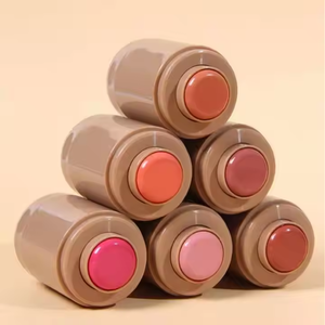 บลัชออนแบบวีแกนครีมบลัชออนพร้อมฟองน้ำมี11สีเม็ดสีสูง