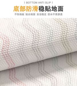 Colorful Wave Patterned Anti-Slip Floor <b>Mat</b> Absorbent Non-Slip Polyester Bathmat for Bedroom Hotel and Home Bathroom Use - Product Image 5