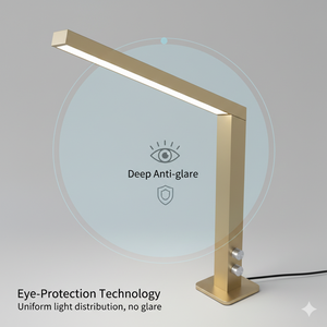 Lampe de bureau professionnelle pour nail art, <span class=keywords><strong>LED</strong></span> haute fidélité (CRI), contrôle de la lumière de précision, <span class=keywords><strong>manucure</strong></span>, 48W, lampe de table <span class=keywords><strong>LED</strong></span> en forme de L dorée, salon de beauté - Product Image 5