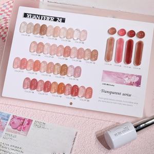 OEM/ODM 2026 Nuevo Esmalte de Uñas en Gel UV Rosa de 24 Colores de Moda, Set de 15ml, Transparente, Sin Capa de Acabado, para Uso en Salón de Uñas - Product Image 3