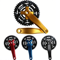 Vente directe d'usine : Ensemble de manivelle de vélo Shan 9 vitesses, trois disques, 64/104BCD, étanche, pliable, en alliage d'aluminium et acier