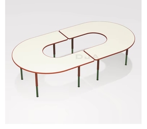 Estilo <span class=keywords><strong>de</strong></span> Europa en forma <span class=keywords><strong>de</strong></span> U moderno barato aula <span class=keywords><strong>de</strong></span> la escuela MDF duradera borde Silla <span class=keywords><strong>de</strong></span> escritorio y mesa utilizado <span class=keywords><strong>muebles</strong></span> <span class=keywords><strong>de</strong></span> la escuela para venta - Product Image 1