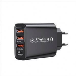 Chargeur PD 2022, 3 USB + PD Type-C, chargeur de téléphone portable QC3.0, chargeur de voyage multi-ports - Product Image 2