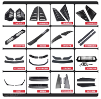 Parrilla Superior LED para Ford Mustang S650 Dark Horse GT Ecoboost 2024+, Entradas de Aire, Parrillas de Carreras, Parachoques Delantero, Kits de Carrocería