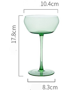 Calice in Cristallo Colorato per Degustazione, Lussuoso <span class=keywords><strong>Bicchiere</strong></span> <span class=keywords><strong>a</strong></span> <span class=keywords><strong>Tulipano</strong></span> Verde per Champagne - Product Image 4