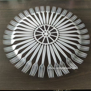 Chất lượng cao reida thương hiệu dùng một lần nhựa multicavity muỗng dao ngã ba tiêm khuôn +/-0.01 mét thép chính xác xây dựng - Product Image 2