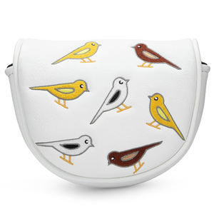 Offre Spéciale – Housse de tête de putter de golf personnalisée avec logo, motif brodé oiseau mignon, fermeture magnétique, pour les passionnés de golf - Product Image 1