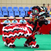 Costume de lion Guanyu authentique de haute qualité, traditionnel chinois, danse du lion, art coloré, nouvel an, adulte, dragon en laine peluche, performance
