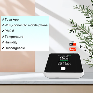 Yüksek hassasiyetli gerçek zamanlı izleme <span class=keywords><strong>PM2.5</strong></span> <span class=keywords><strong>PM10</strong></span> PM1.0 toz dedektörü lazer sensörü 4 in 1 Tuya WiFi akıllı parçacık metre - Product Image 2