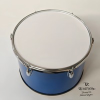 Factory Wholesale Blue Wooden14 Inch Single Headed Snare Drum Percussion Instrument