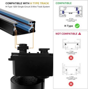 ไฟติดรางแบบปรับได้ 360 องศา COB LED สำหรับใช้งานเชิงพาณิชย์ รุ่นทันสมัย 12W-40W พร้อมค่า CRI 80 และอายุการใช้งาน 30,000 ชั่วโมง - Product Image 4