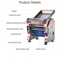 Machine à pâtes semi-automatique en acier inoxydable de marque STRONG pour spaghetti, pâtes, ramen - Usage commercial, capacité 10 kg/h, facile à utiliser