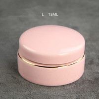 Mini 10g poudre de luxe en céramique pot scellé pot de pommade parfum boîte à pilules crème pour le visage pommade bouteille séparée pot blanc 50ML