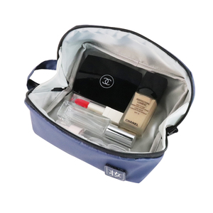 Sac de voyage cosmétique multifonctionnel en nylon écologique de petite taille, grande capacité, avec motif brodé personnalisé et fermeture éclair - Product Image 1
