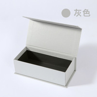 Boîte d'emballage personnalisée pour lunettes, couvercle magnétique rabattable, carton rigide gris, étui à lunettes avec impression de logo pour présentation en magasin de lunettes de soleil