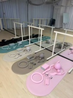 Kit de fitness à domicile haut de gamme personnalisé en usine : Tapis de yoga, haltères en mousse, ensemble de Pilates, Power Ring, barre d'haltères, ensemble d'accessoires personnalisables