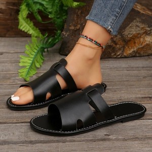 Sandalias planas de mujer estilo gladiador, casuales de primavera, ligeras, duraderas, transpirables y fáciles de poner. - Product Image 5