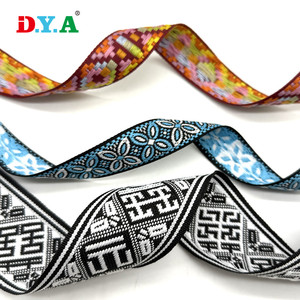 Tùy chỉnh chiều rộng <span class=keywords><strong>d</strong></span>ệt <span class=keywords><strong>d</strong></span>ân tộc Jacquard Webbing băng hình học Polyester Webbing cho Diy phụ kiện may <span class=keywords><strong>m</strong></span>ặc Túi - Product Image 5