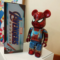 Vente en gros d'usine : Figurine Bearbrick 400% en ABS, emballage en boîte colorée, objet de collection en plastique