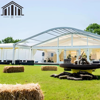 Tente de Mariage Personnalisable à Armature en Aluminium Blanc avec Éclairage LED, Rideaux Décoratifs et Bâche en PVC pour Événements Extérieurs et Expositions