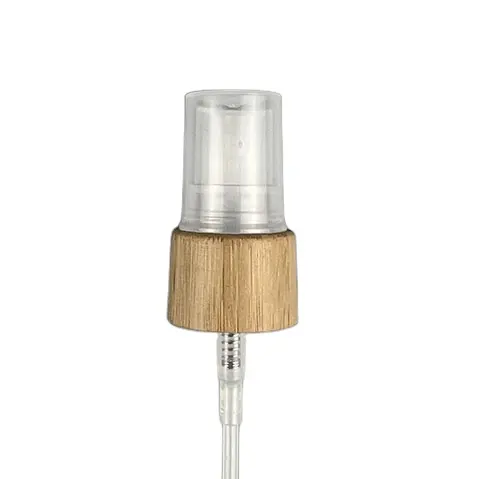18mm 20mm 24mm treatment Pump Tops for bottle bamboo cosmetic fine mist sprayer pump