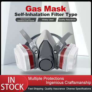 चीन आपूर्तिकर्ता जैविक गैस धूल रासायनिक सुरक्षा के लिए आधा फेस मास्क FD-410 दोहरी कारतूस - Product Image 6
