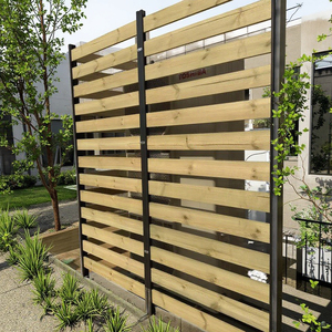 Alluminio <span class=keywords><strong>e</strong></span> <span class=keywords><strong>legno</strong></span> PVC pannello di recinzione a basso prezzo cortile giardino recinzione decorativa Privacy per AC recinzione Hardware - Product Image 1