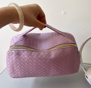 Vente en gros <span class=keywords><strong>Trousse</strong></span> <span class=keywords><strong>de</strong></span> maquillage à motif tissé Ensemble <span class=keywords><strong>de</strong></span> <span class=keywords><strong>toilette</strong></span> <span class=keywords><strong>de</strong></span> voyage Sac <span class=keywords><strong>de</strong></span> rangement haut <span class=keywords><strong>de</strong></span> gamme à la mode <span class=keywords><strong>Grande</strong></span> capacité <span class=keywords><strong>Trousse</strong></span> cosmétique pour femmes - Product Image 5