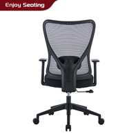 Chaise de bureau ergonomique pas chère, respirante, réglable, pivotante, pour étude, lecture, couture, en maille