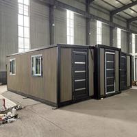Maison préfabriquée en acier extensible de luxe sur mesure, 2 à 5 chambres, 20 pieds, Villa Casa Cont