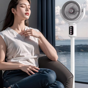 YS Air Circulation <b>Fan</b> Floor Household Oscillating Rechargeable Timing Brushless Motor <b>Remote</b> <b>Control</b> 8-hour Adjustable Height P - Product Image 2