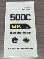 Film de protection d'écran antistatique en verre trempé 500CC Super 8K pour 18 Pro Max 17 E 16 15 Plus 14 13 Mica