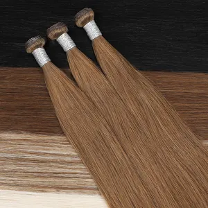 12a new genius weft hair extensions 100% remy hair virgin european double drawn machine pu hand tied weft human hair extensions