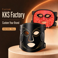 Masque facial LED EMS, 12 zones, microcourant, luminothérapie, masque de beauté pour le visage, 84 LED, 12 électrodes pour les soins de la peau